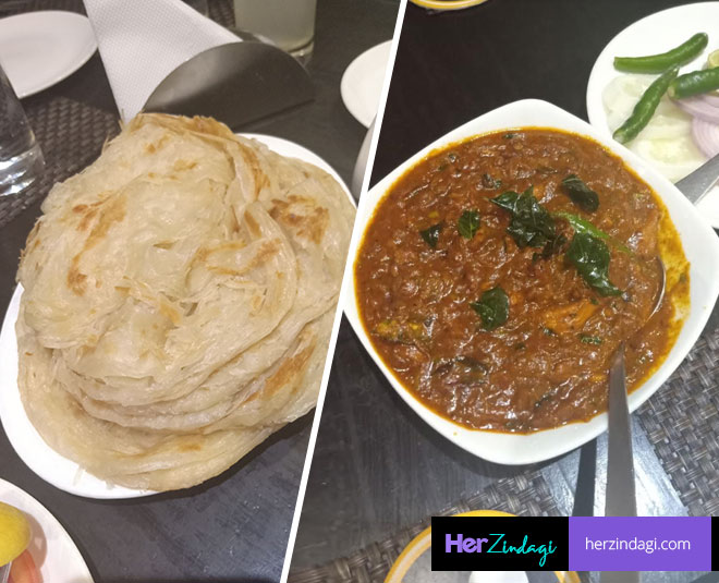 mahabelly saket restaurant malabar parantha inside