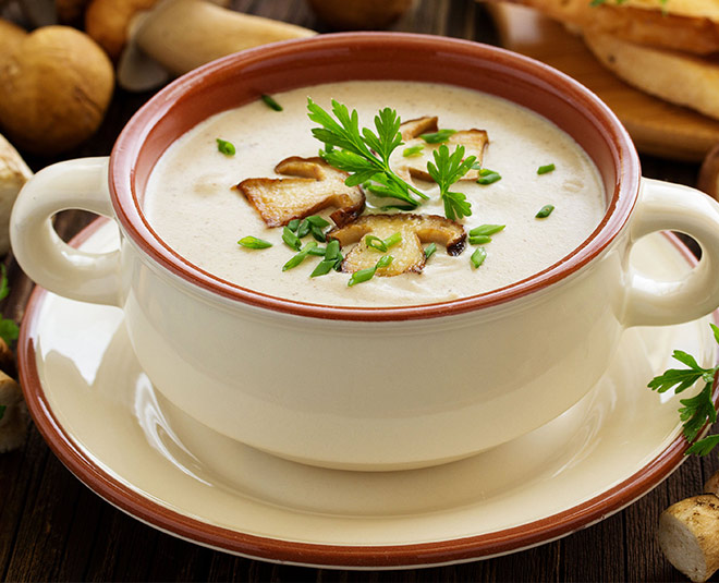 mushroom soup for winter inside