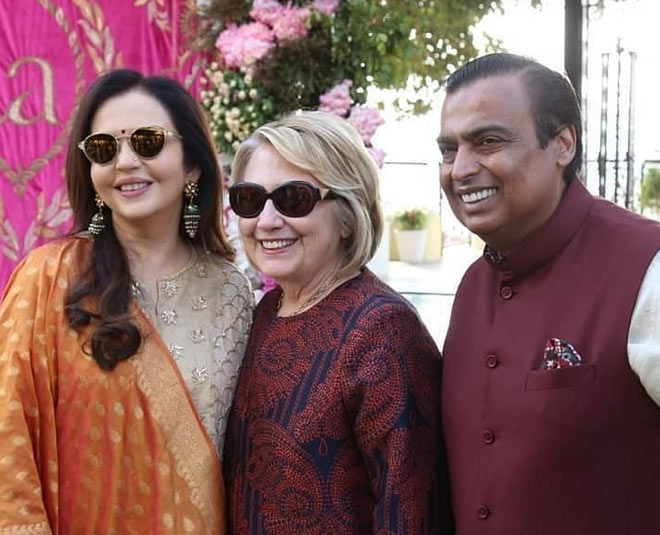 nita ambani hillary clinton mukesh ambani
