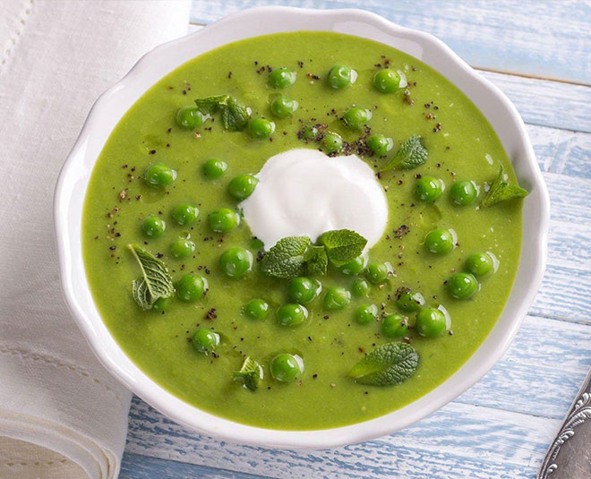 peas soup for winter inside
