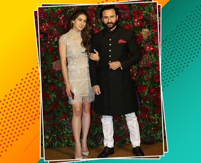 sara ali khan father saif deepika wedding reception