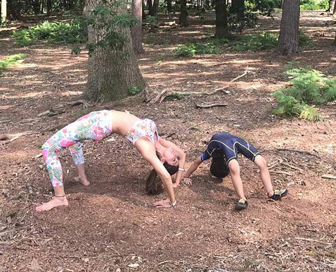 shilpa shetty fitnes chakrasana inside