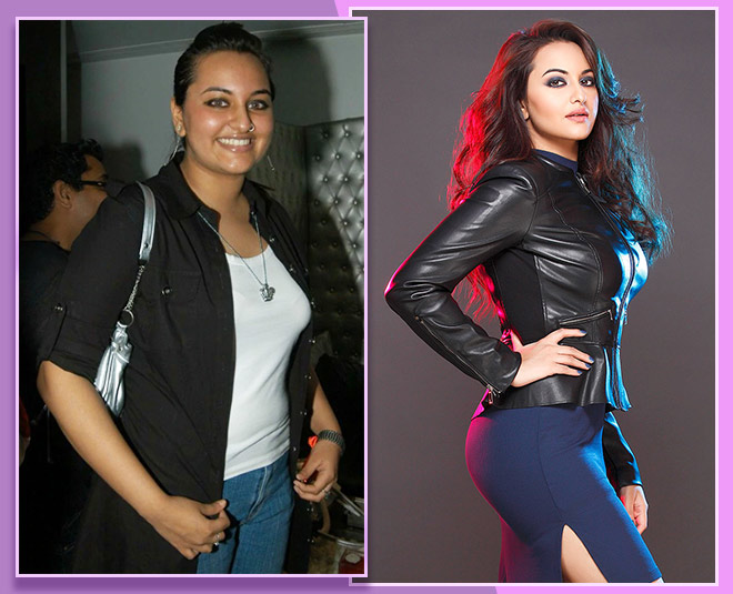 दबंग गर्ल सोनाक्षी सिन्हा sonakshi fat to fit inside