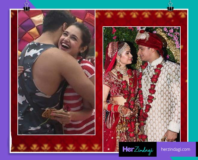 tv stars wedding  prince narula yuvika chaudhary