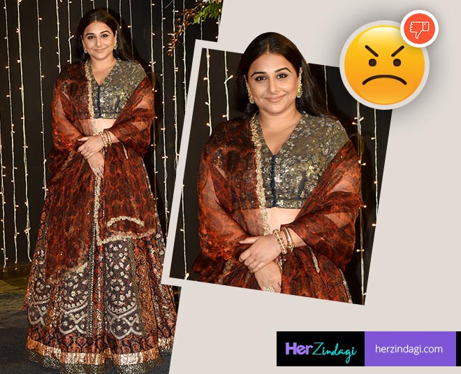 विद्या बालन vidya balan worst looks of the week