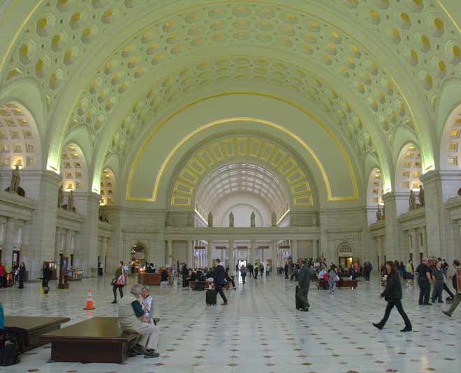 अमेरिका के वॉशिंगटन डीसी का यूनियन मेट्रो स्टेशन most beautiful metrostation in world ()