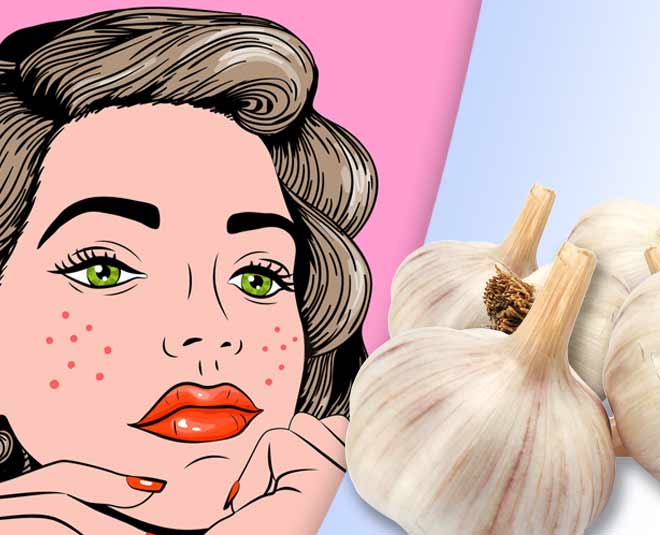 Beauty problems instant solution pimples garlic