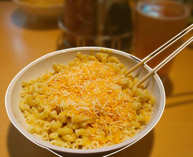 Cheese macaroni recipe inside