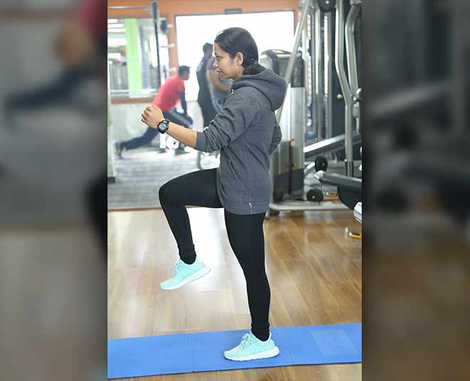 Home workout spot jogging