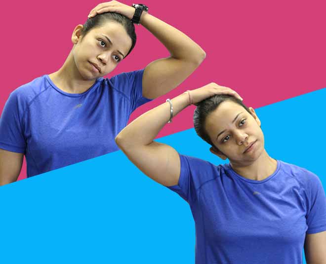Neck stretching benefits lateral neck flexion
