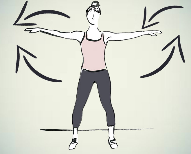 Stretching exercises benefits straight arm rotation