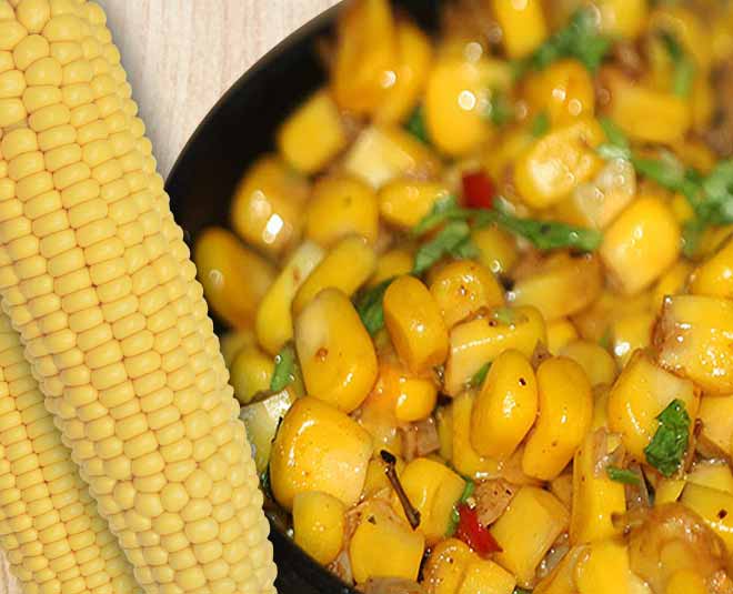 Sweet Corn chaat Recipe inside 