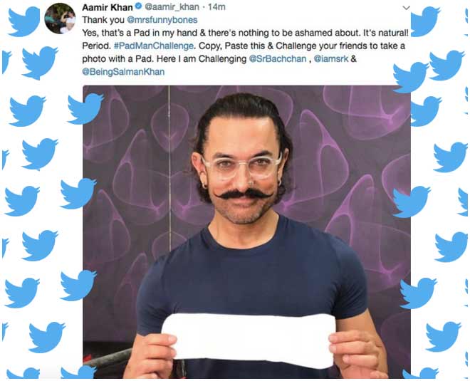 Twinkle Khanna Responds To Twitter User Hypocrisy Padman challenge amir khan