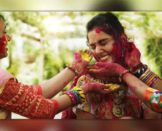 holi celebration women holi