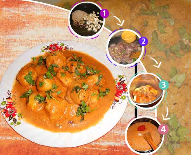 kaju khus khus gravy inside 