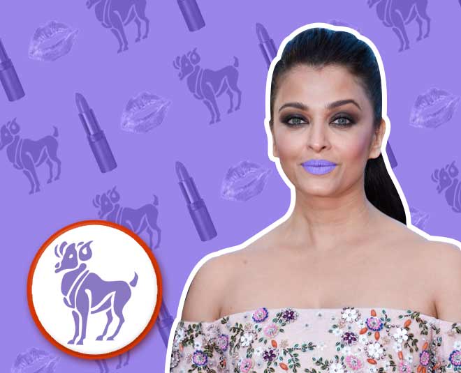 Aries (मेष) lipshade according to zodiac sign aries