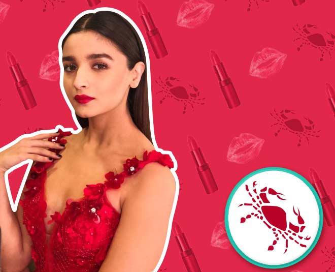 Cancer (कर्क) lipshade according to zodiac sign cancer