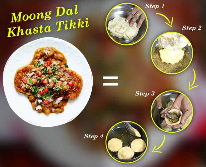 moongdal masala tikki holi snacks inside