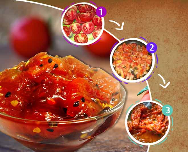 sweet tomato chatni process
