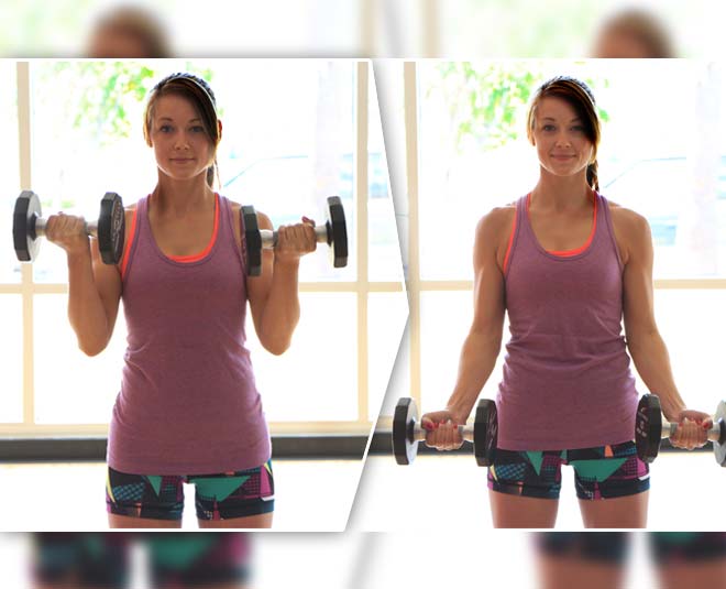 Arm fat dumbell curl inside