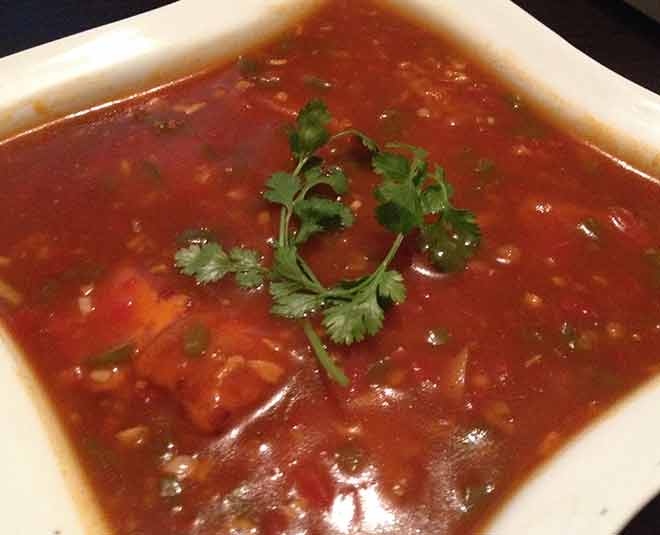 Chinese food veg manchurian gravy