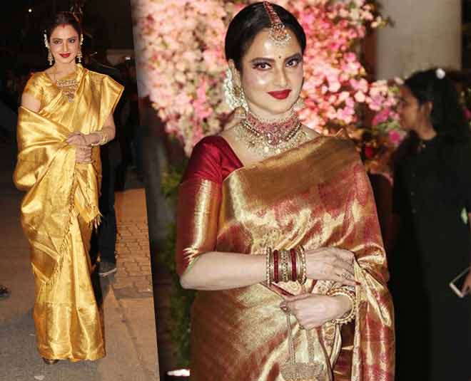 Kanchivaram saree rekha