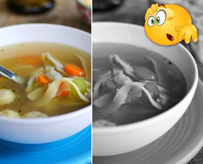 healthy food unhealthy soup