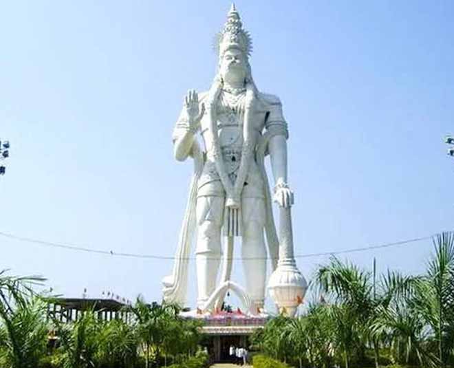 statues of Lord Hanuman inside