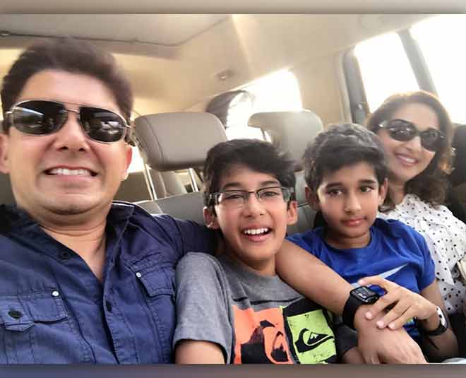 Madhuri dixit crying while show upset with both sons  