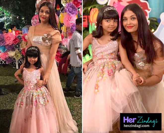 aradhaya aishwarya bachchan same gown