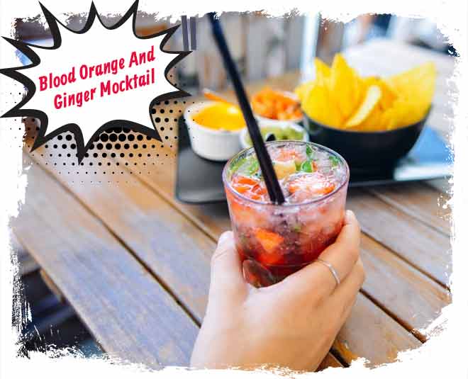 blood orange ginger soda mocktail monsoon