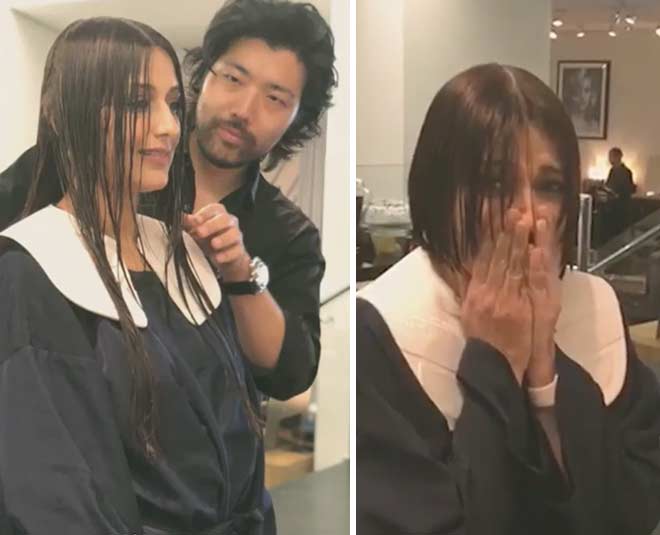 bollywood actress sonali bendre haircut video on her instagram account  ()