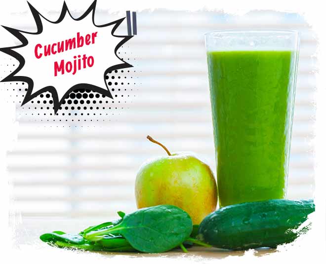 cucumber mojito mocktail