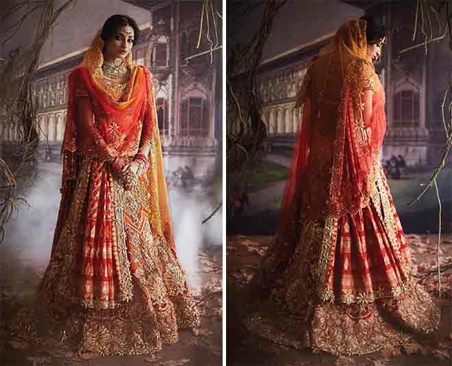 ब्राइडल डबल दुपट्टे को ऐसे करें स्टाइल double dupatta bridal lehenga