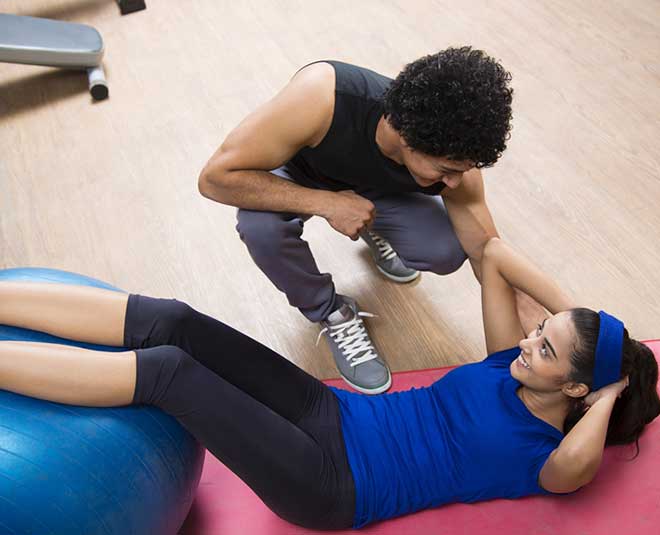 fitness health woman card ()