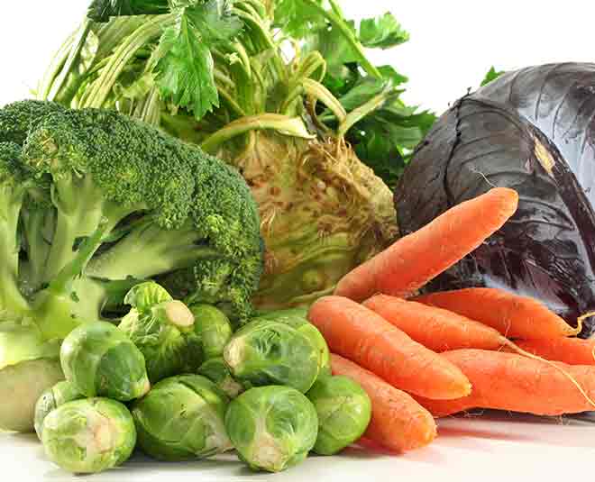 fresh vegetable inside