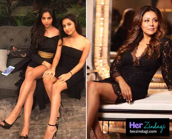 gauri khan black dress suhana
