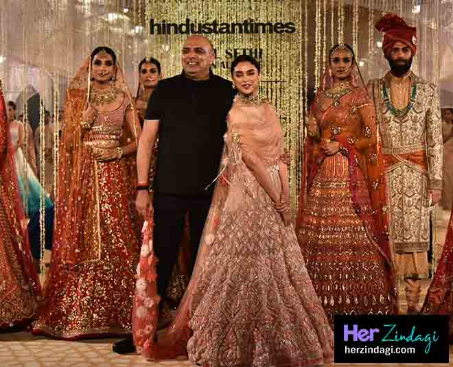 india couture week bollywood actress aditi rao haidri tarun tehlani