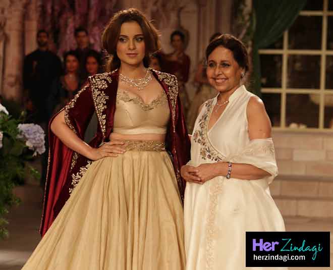 india couture week bollywood actress kangana ranaut anju modi