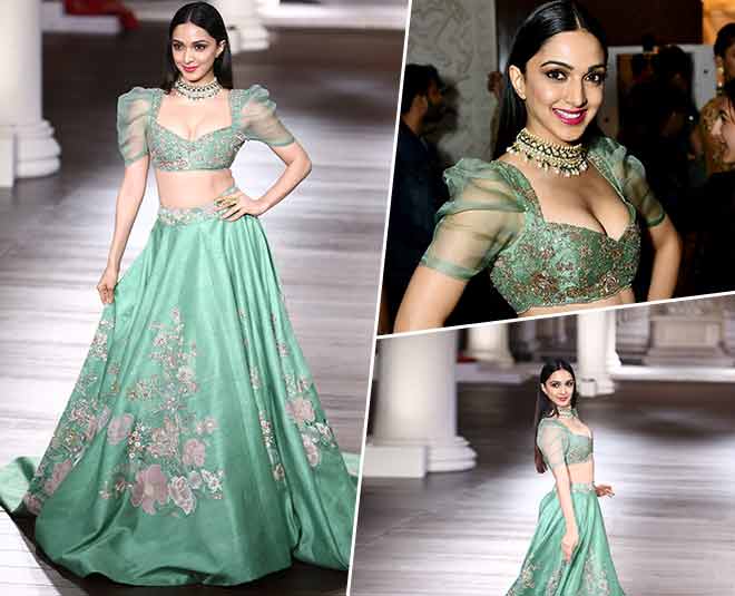india couture week kiaara advani fashion show lehenga