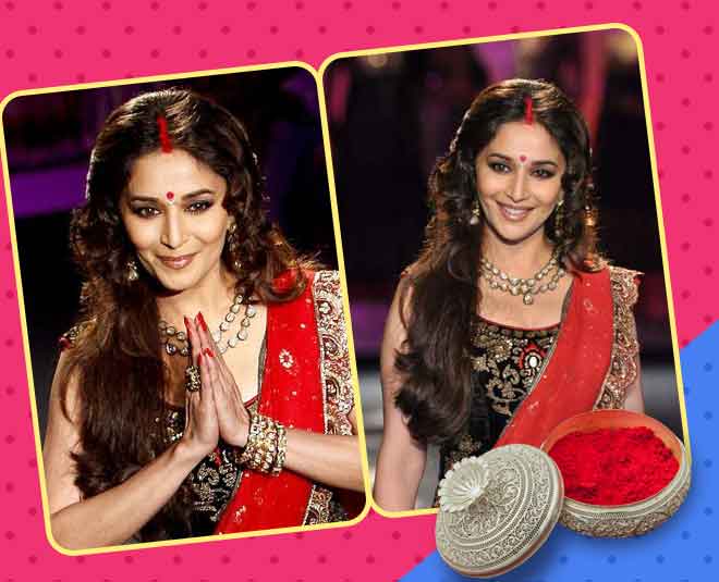 madhuri dixit sindoor hair style