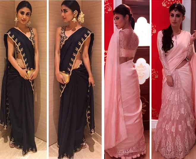 mouni roy payal singhal saree