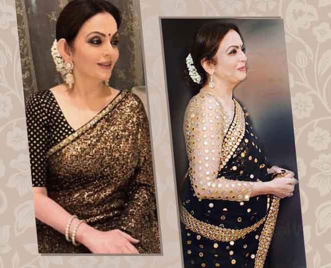 nita ambani pink saree