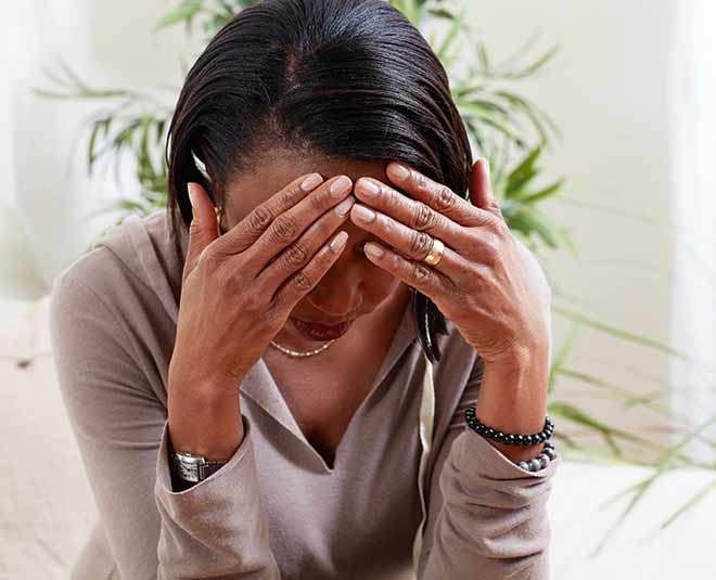 sad women menopause inside