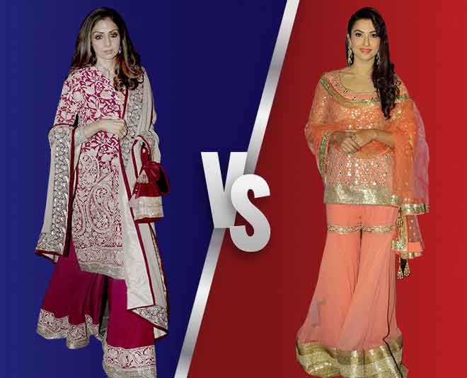 sharara gharara sridevi gauhar bollywood actress