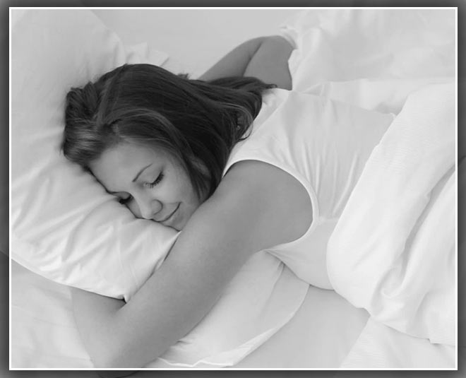 sleeping on stomach inside