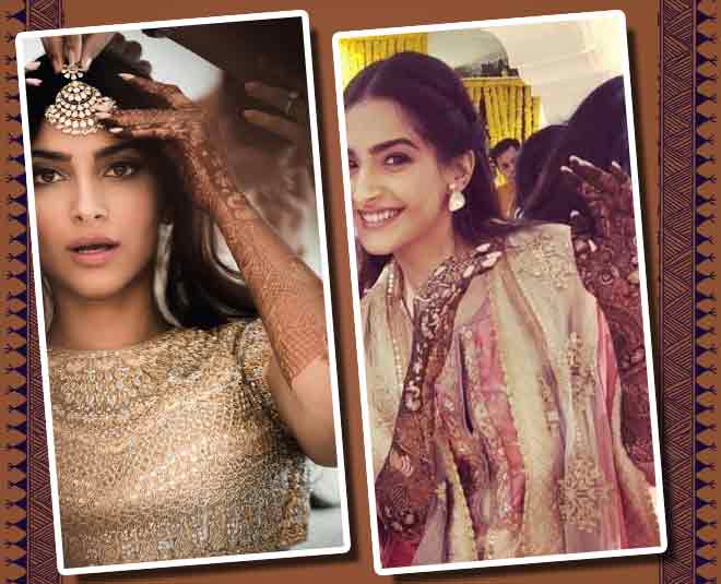 sonam kapoor bridal mehendi