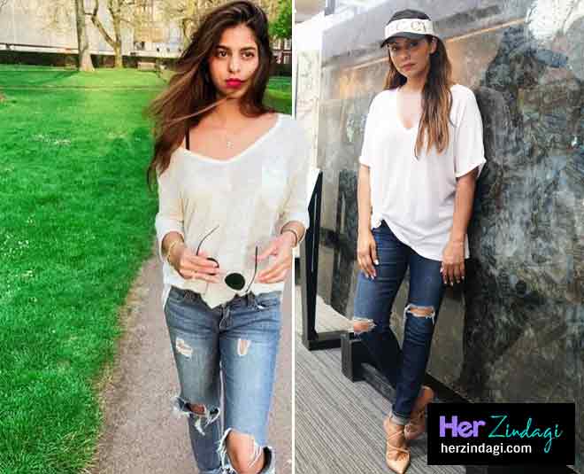 suhana gauri jeans tshirt