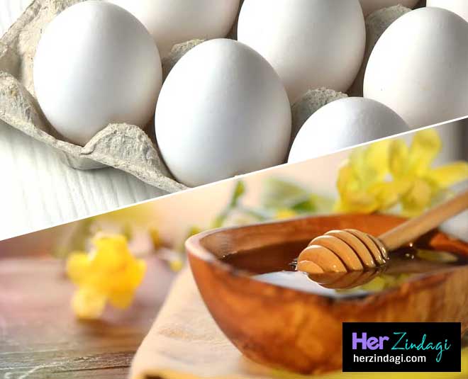 अंडा और शहद DIY hair mask for dry scalpe in summer inside