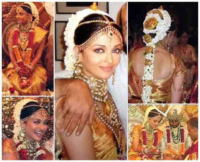 aishwarya rai bollywood bridal hair style